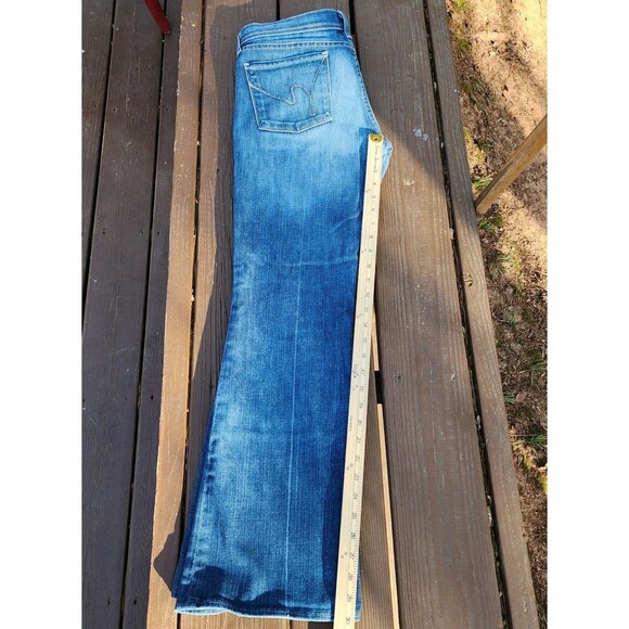 Citizens of Humanity Jeans Size 30 Ingrid 002 Stretch Low Waist Flare Blue denim - Picture 11 of 15
